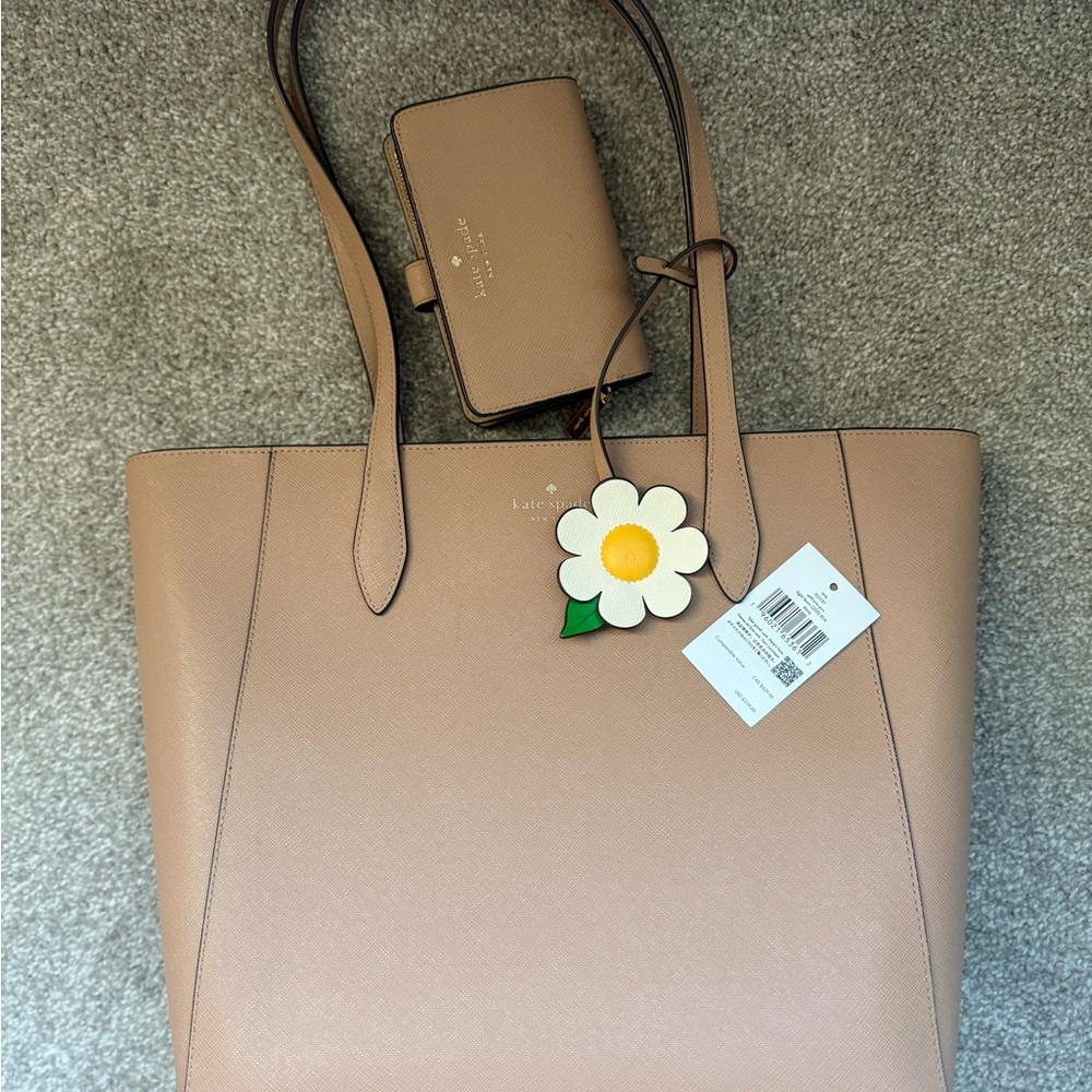 Kate Spade Beige Tote Bag and Wallet Set